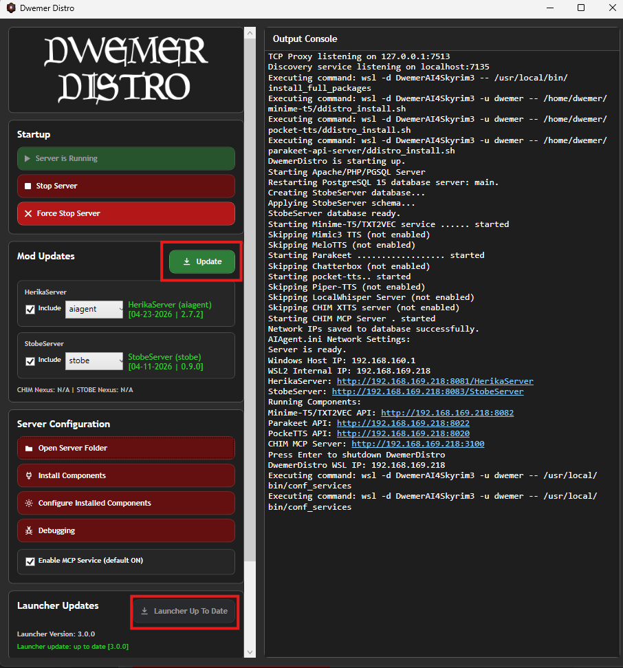 DwemerDistro launcher update