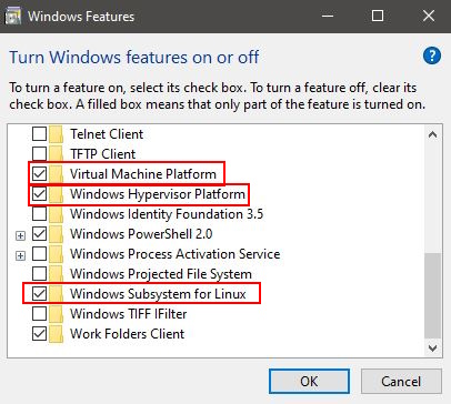 Ensure these features are enabled
