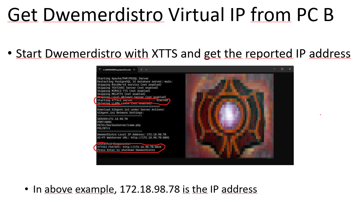 Getting the WSL IP from DwemerDistro